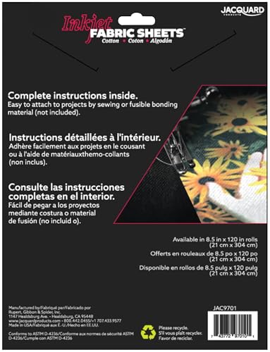 Jacquard Inkjet Cotton 8.5X11 10 Pack