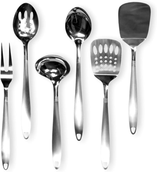 Chef Craft Select Kitchen Tool and Utensil Set, 6 Piece Set, Stainless Steel - Tanger USA