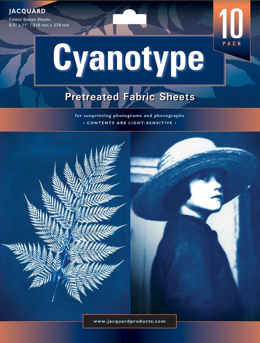 Jacquard Cyanotype Pretreated Fabric Sheets